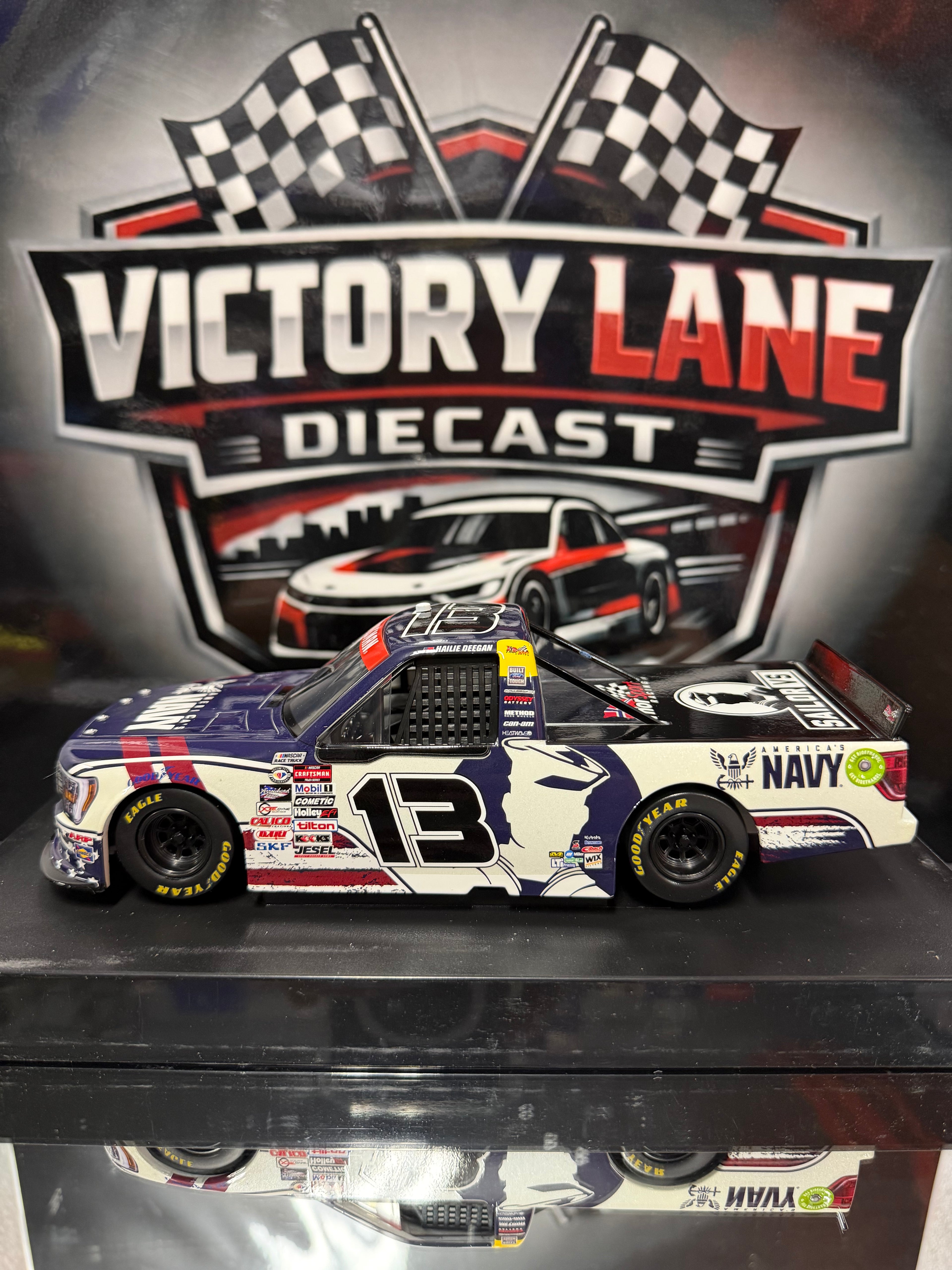 Hailie Deegan 2023 America's Navy F-150 Liquid Color Autographed w/ COA