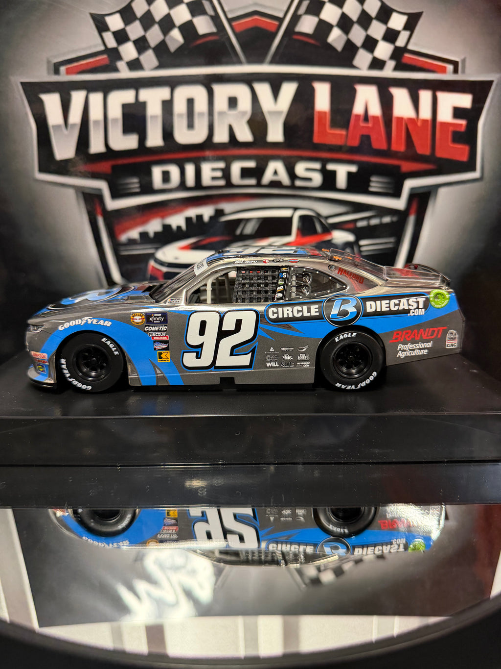 Josh Bilicki 2024 Circle B Diecast Throwback Color Chrome Chevrolet Camaro