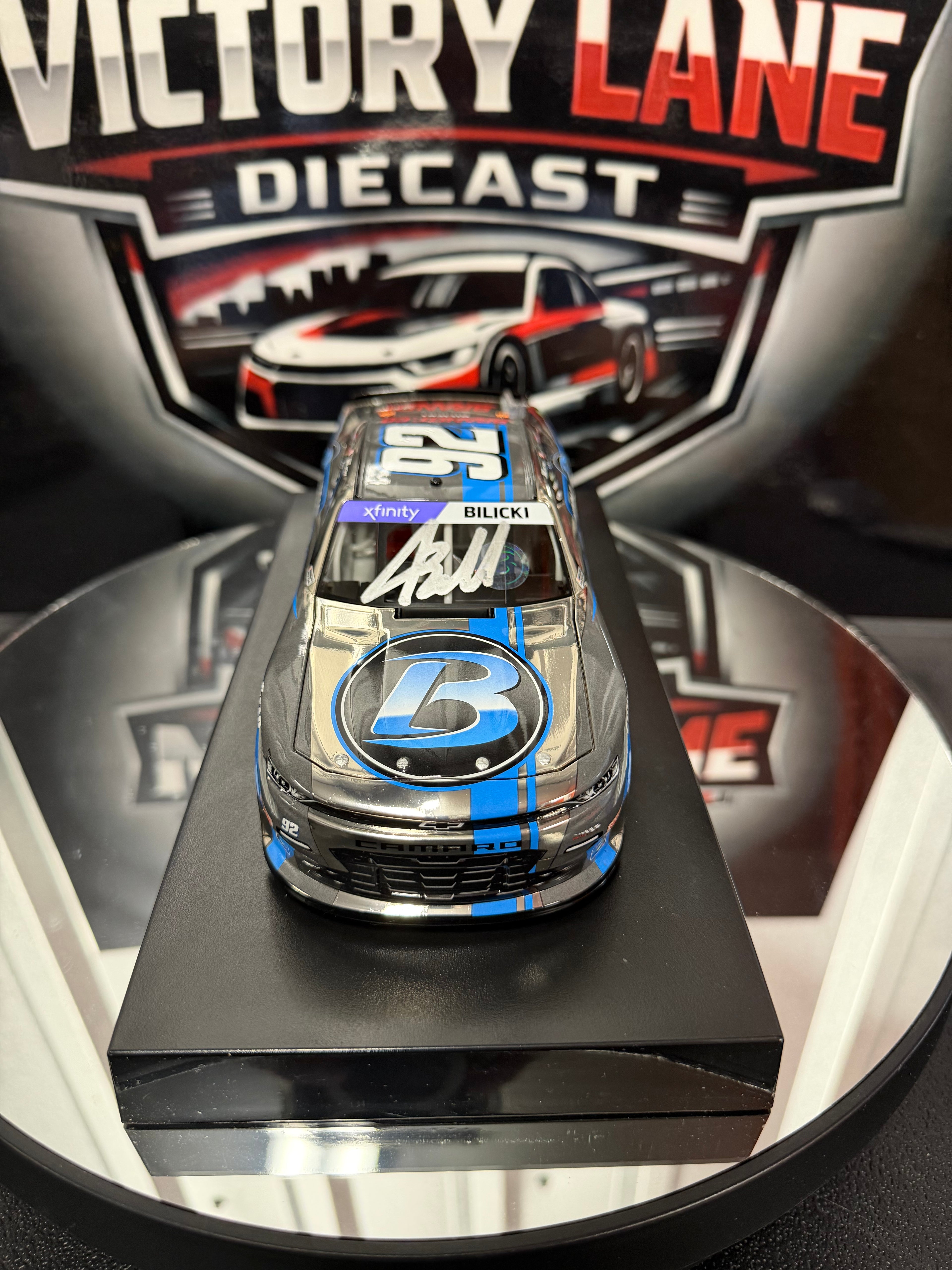 Josh Bilicki 2024 Circle B Diecast Throwback Color Chrome Chevrolet Camaro