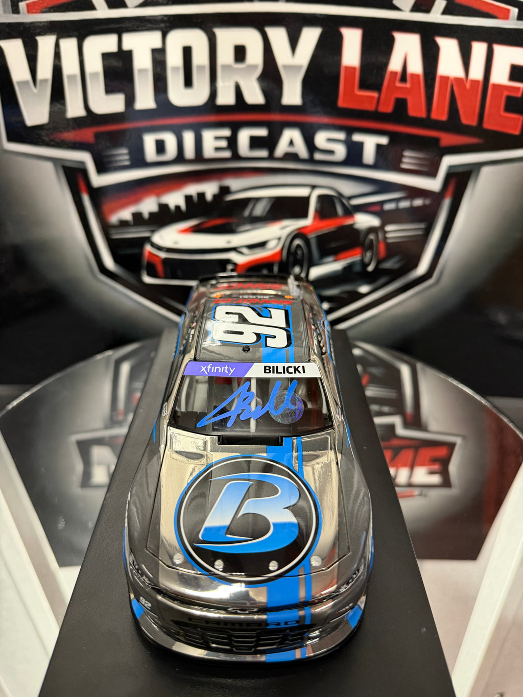 Josh Bilicki 2024 Circle B Diecast Throwback Color Chrome Chevrolet Camaro