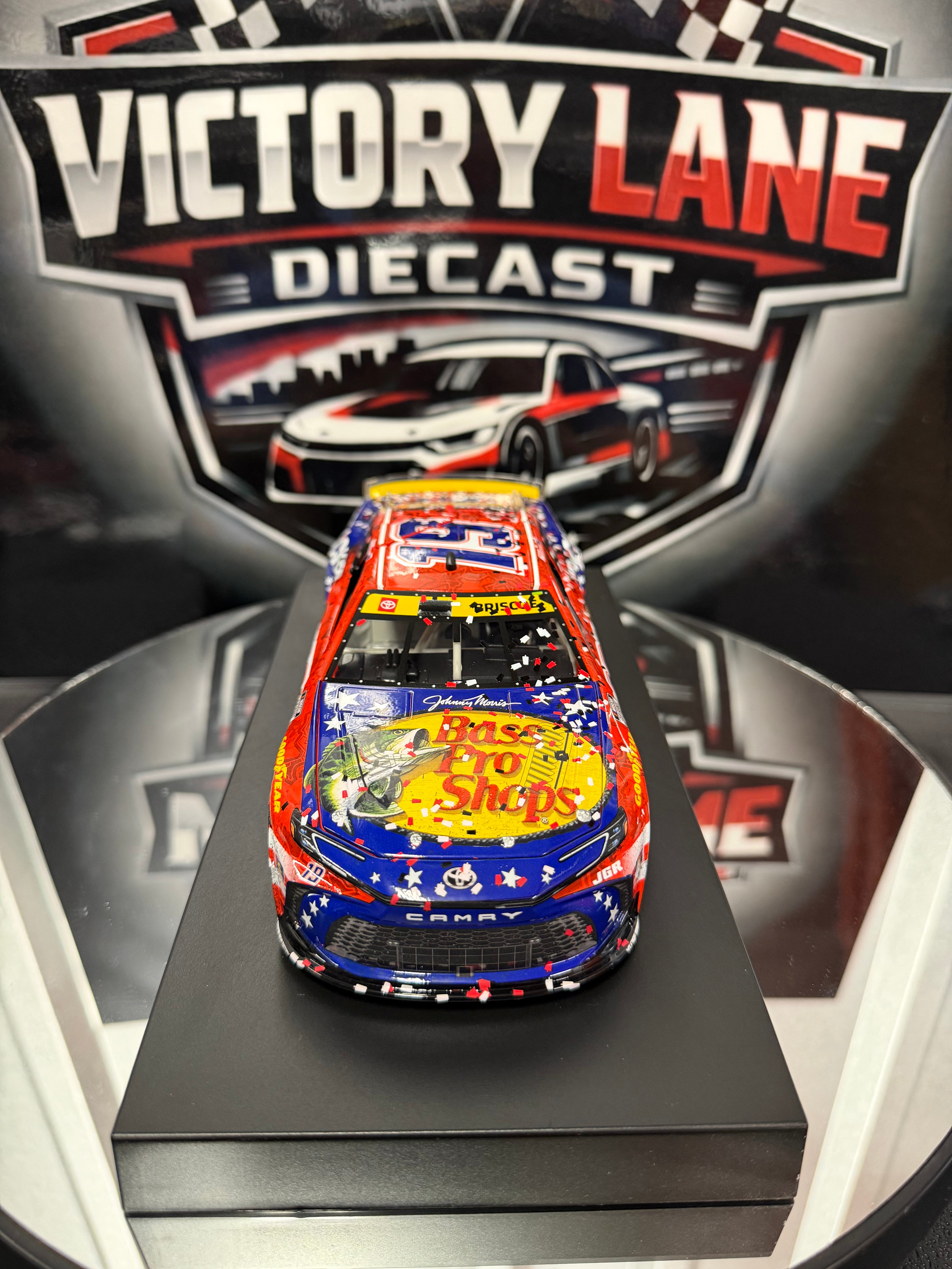 Chase Briscoe 2025 Bass Pro Shops Patriotic Camry Darlington Raced Win