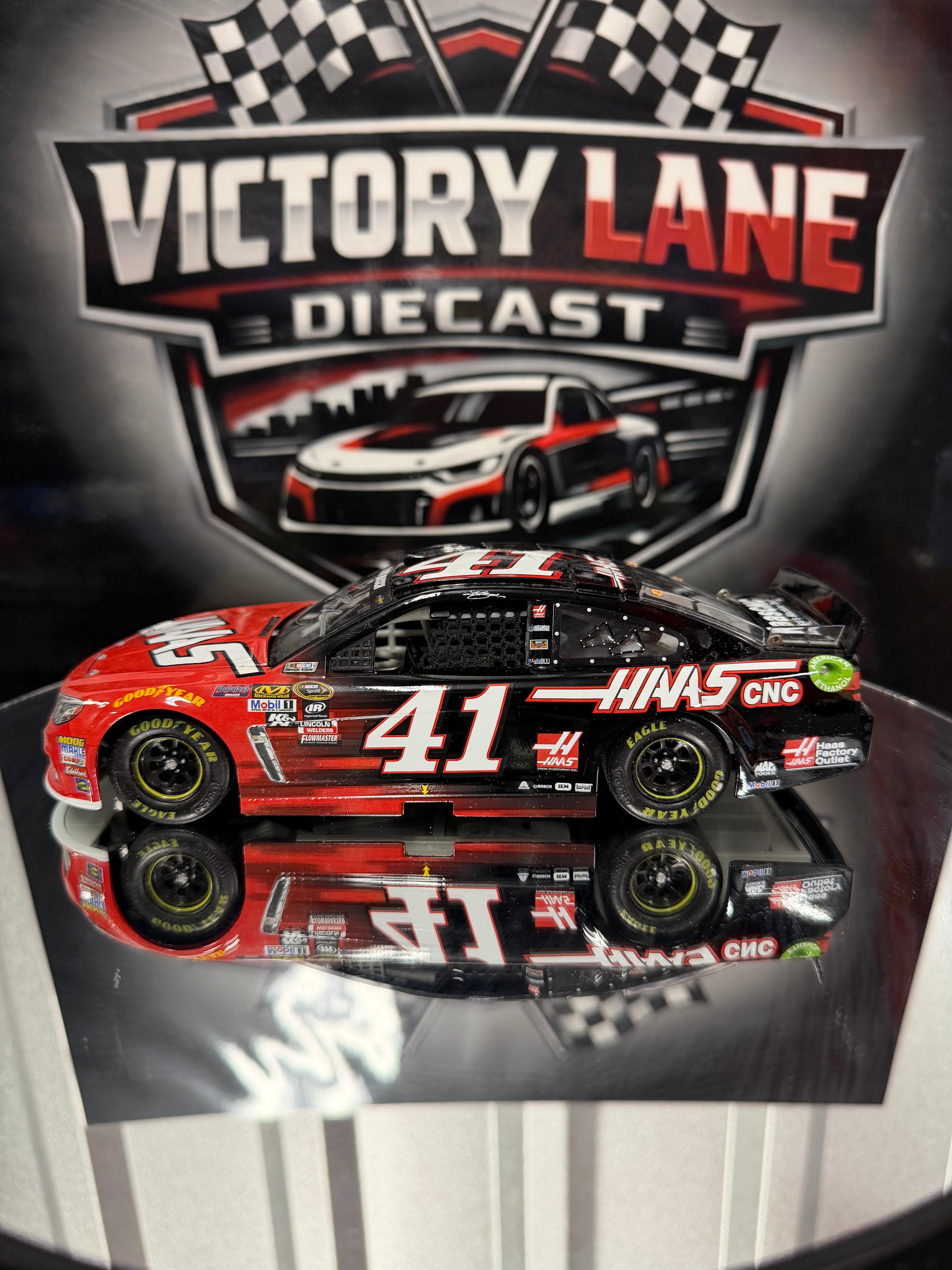 Kurt Busch 2016 Haas Automation Chevrolet SS 1:24 Diecast — Autographed