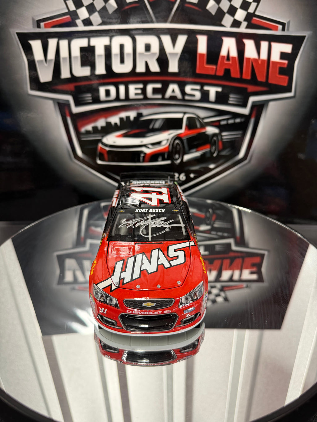 Kurt Busch 2016 Haas Automation Chevrolet SS 1:24 Diecast — Autographed