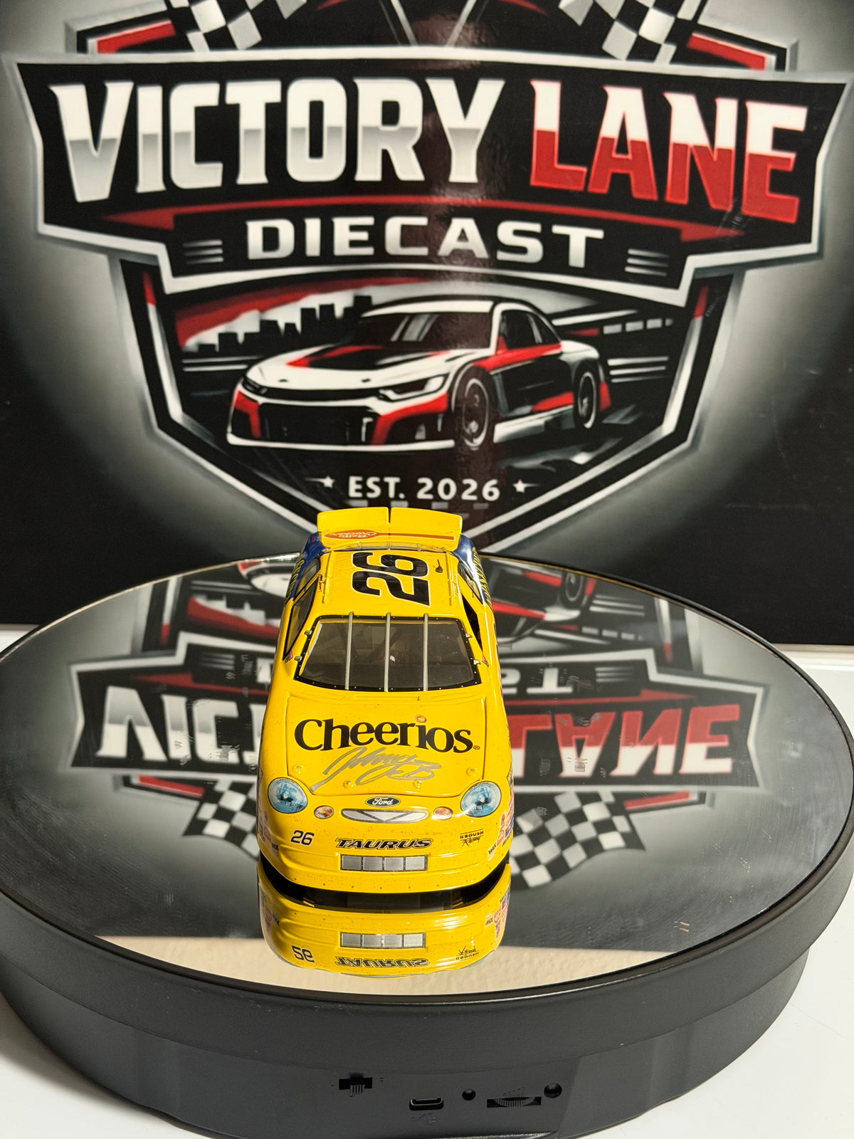 Johnny Benson 1998 Cheerios / Pop - Secret Ford Taurus. Autographed