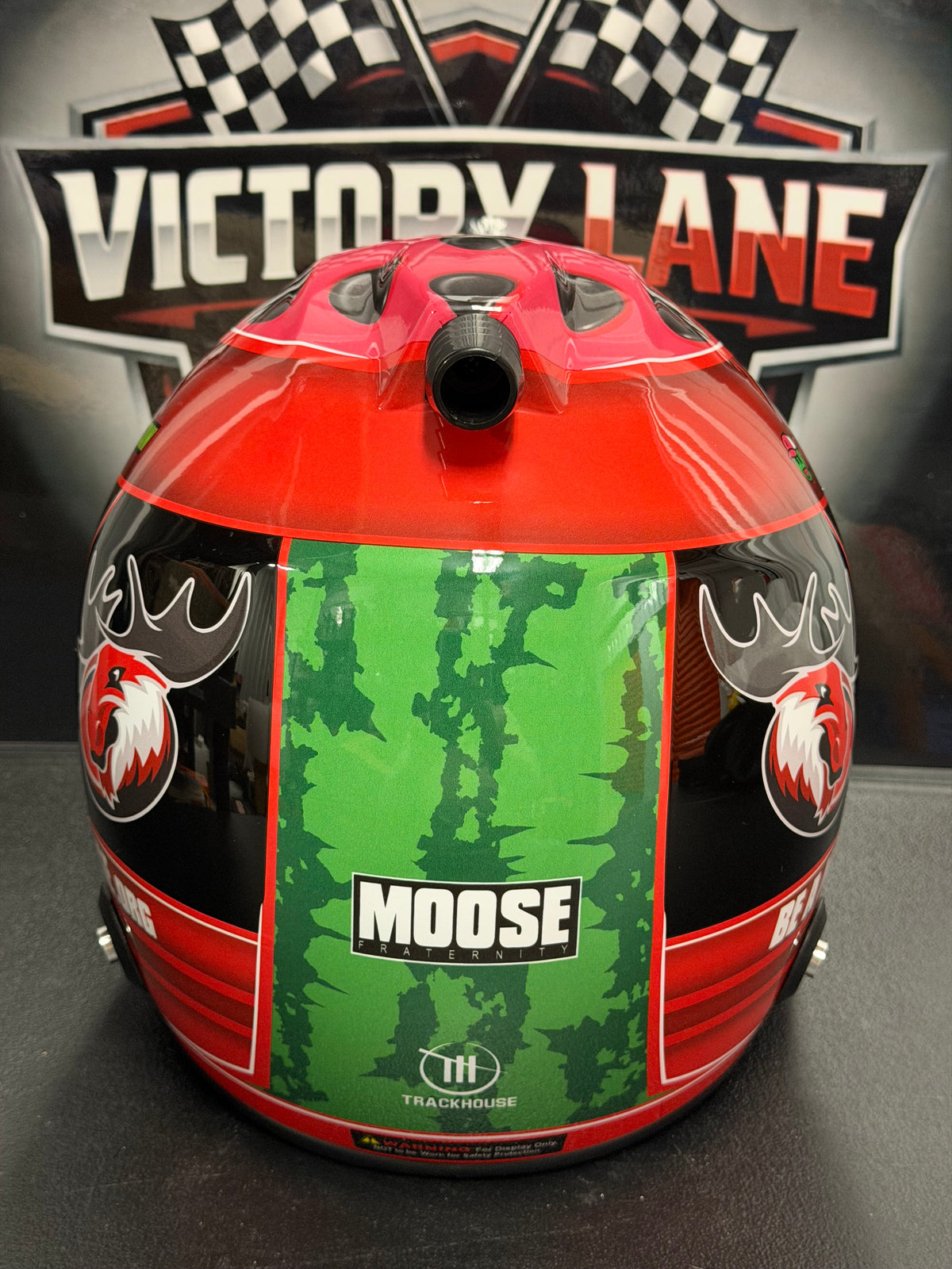 Ross Chastain Moose / Hail Melon Helmet. Full Size Replica. Autographed