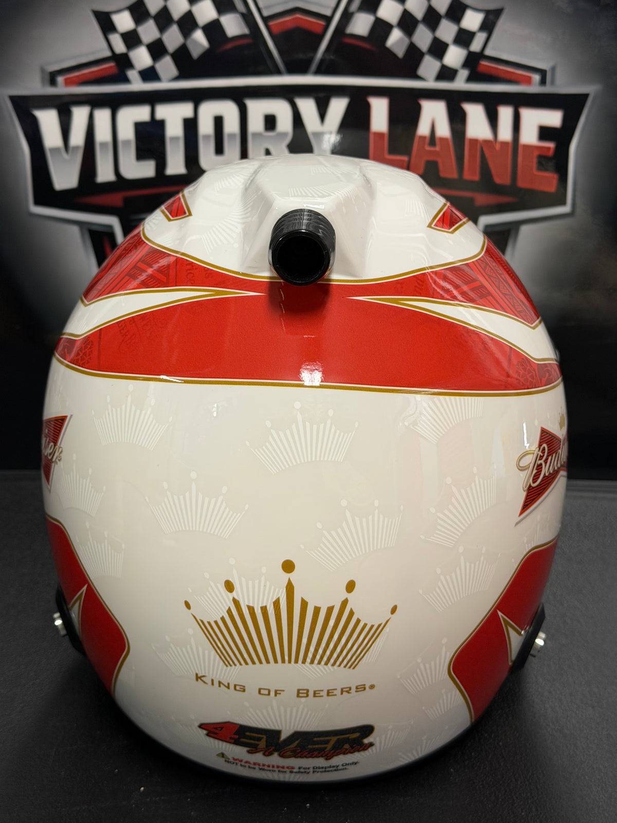 Kevin Harvick Budweiser Helmet. Full Size. Replica. Autographed