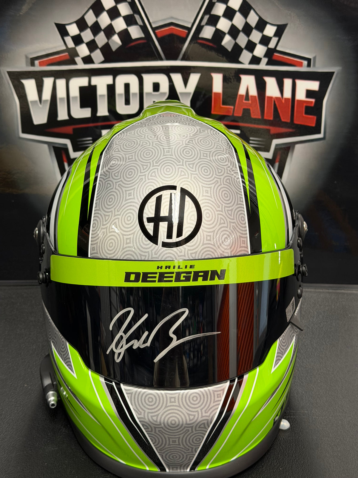 Hailie Deegan Built For Speed Full Size Helmet. Autographed. Replica.