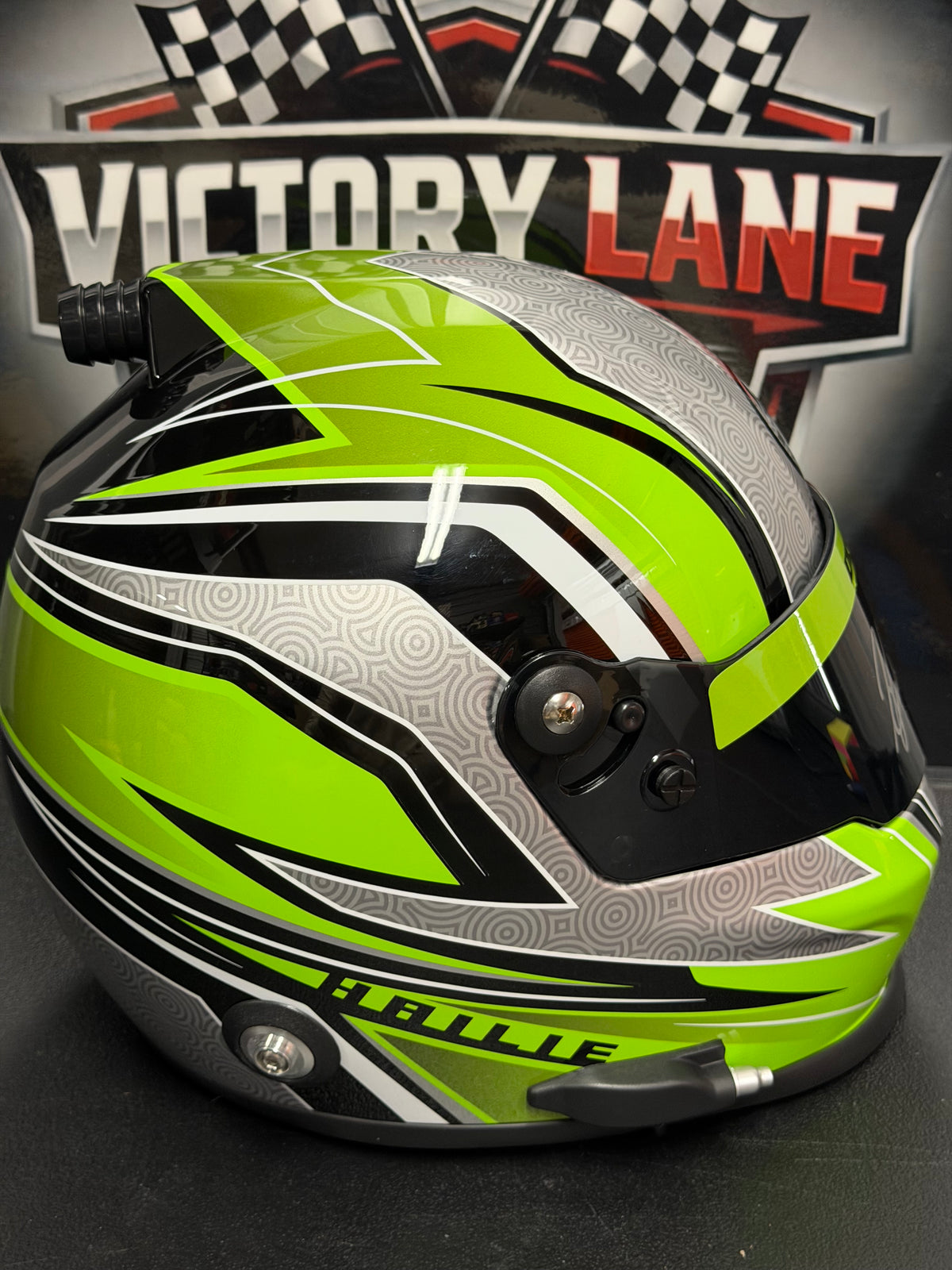 Hailie Deegan Built For Speed Full Size Helmet. Autographed. Replica.