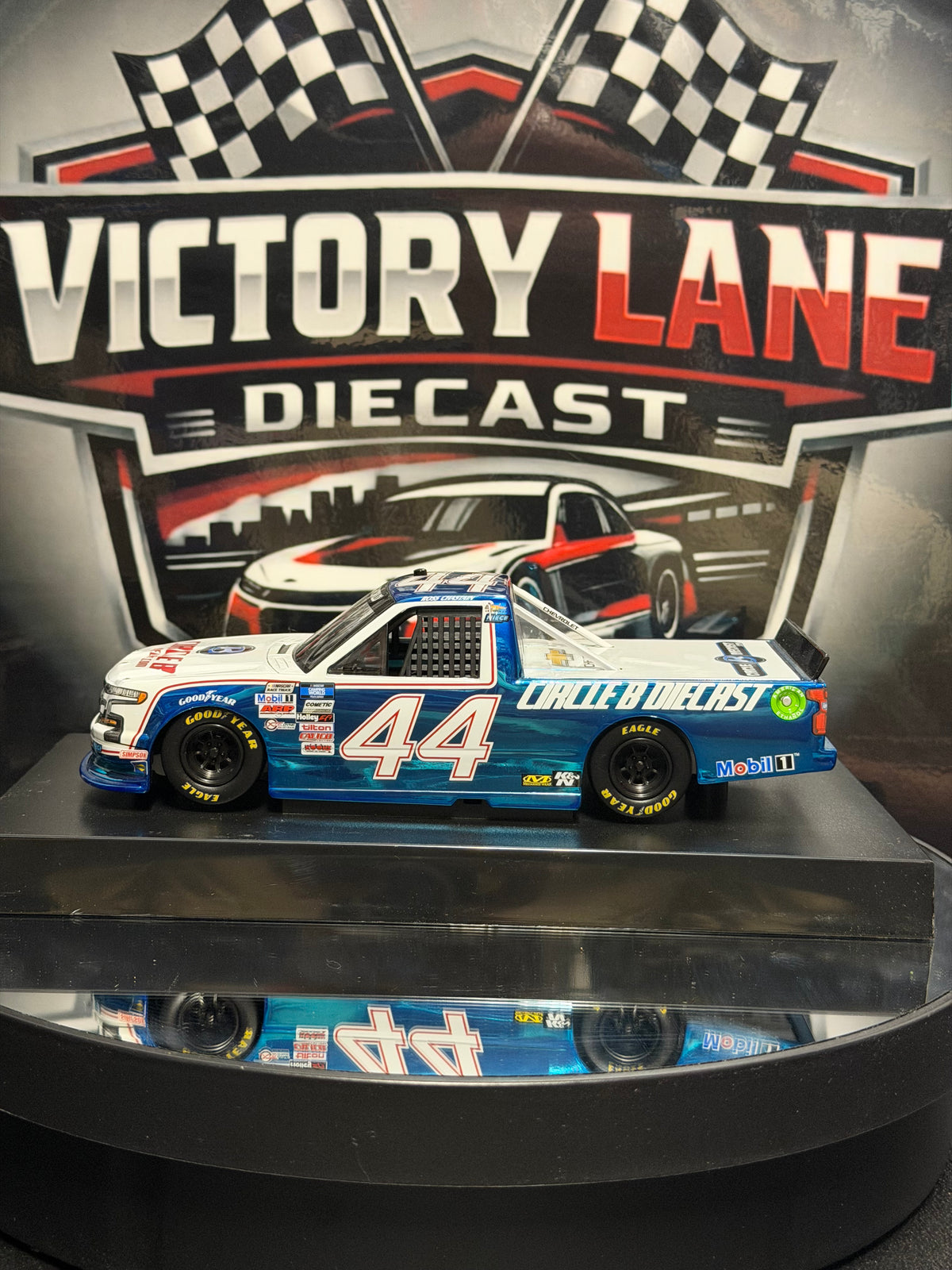 Ross Chastain 2021 Plan B Sales Silverado Color Chrome Autographed